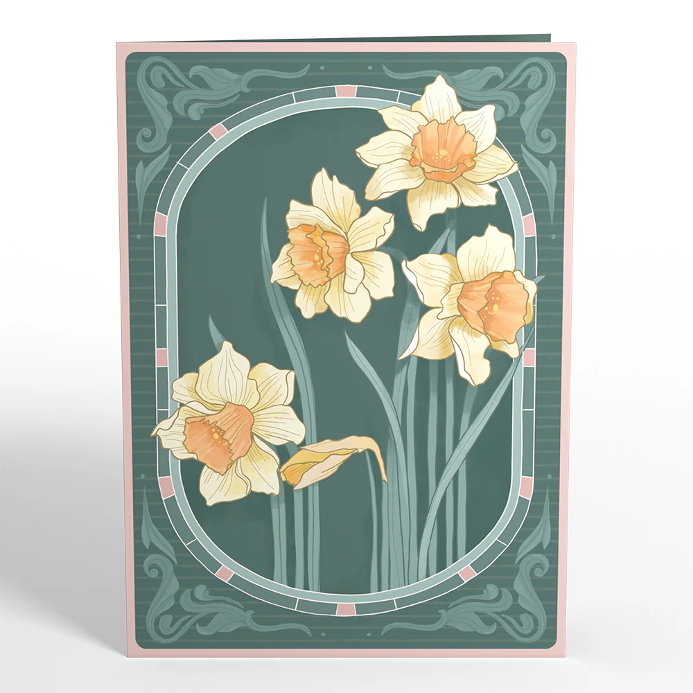 Daffodils in Bloom Pop-Up Card - Image 4