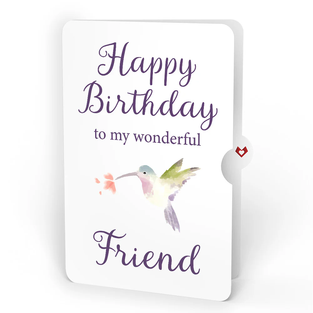 Daisy Patch Hummingbirds Birthday Pop-Up Card and Sentiment Set for Friend - Image 4