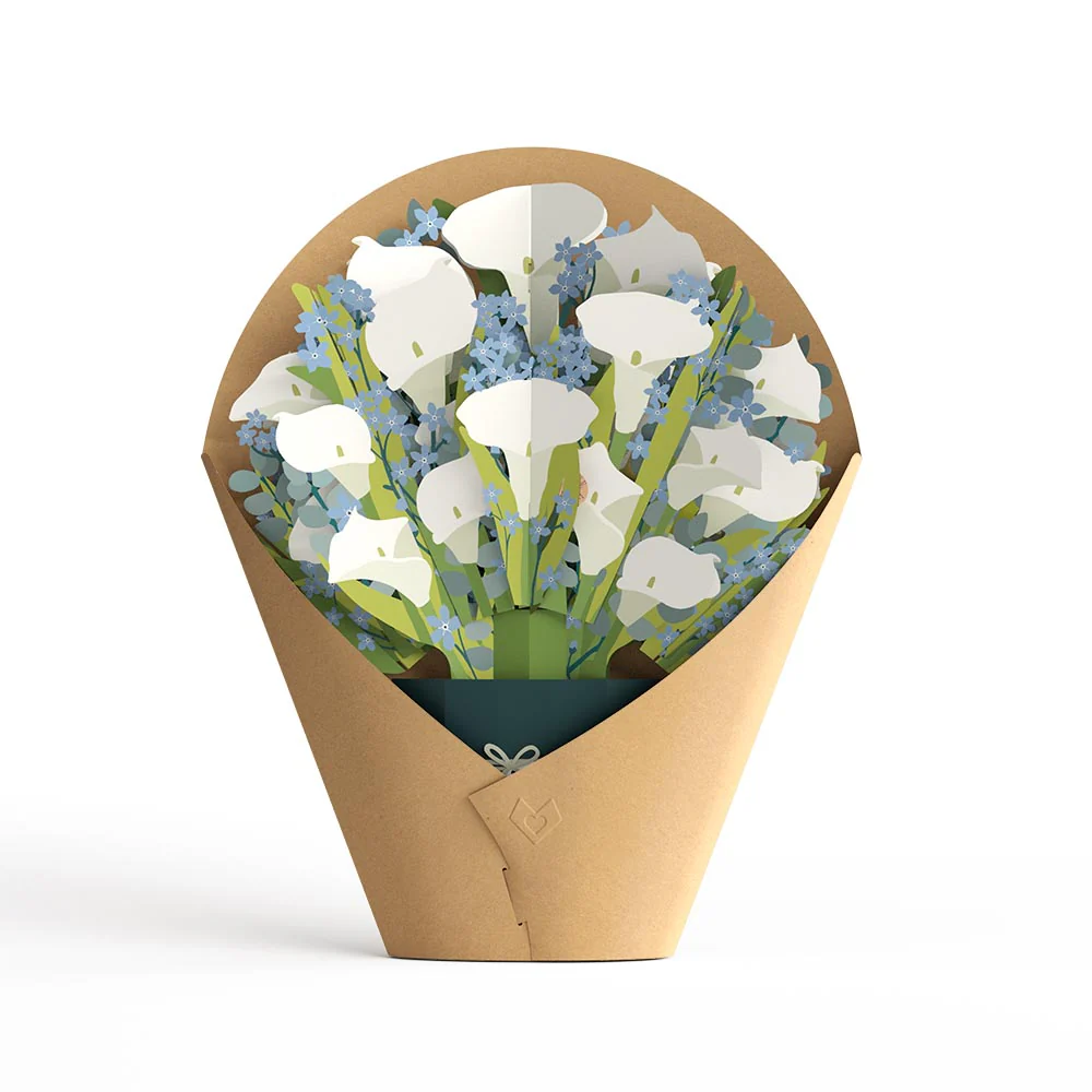 Deepest Sympathy Pop-Up Card & Bouquet Bundle - Image 9
