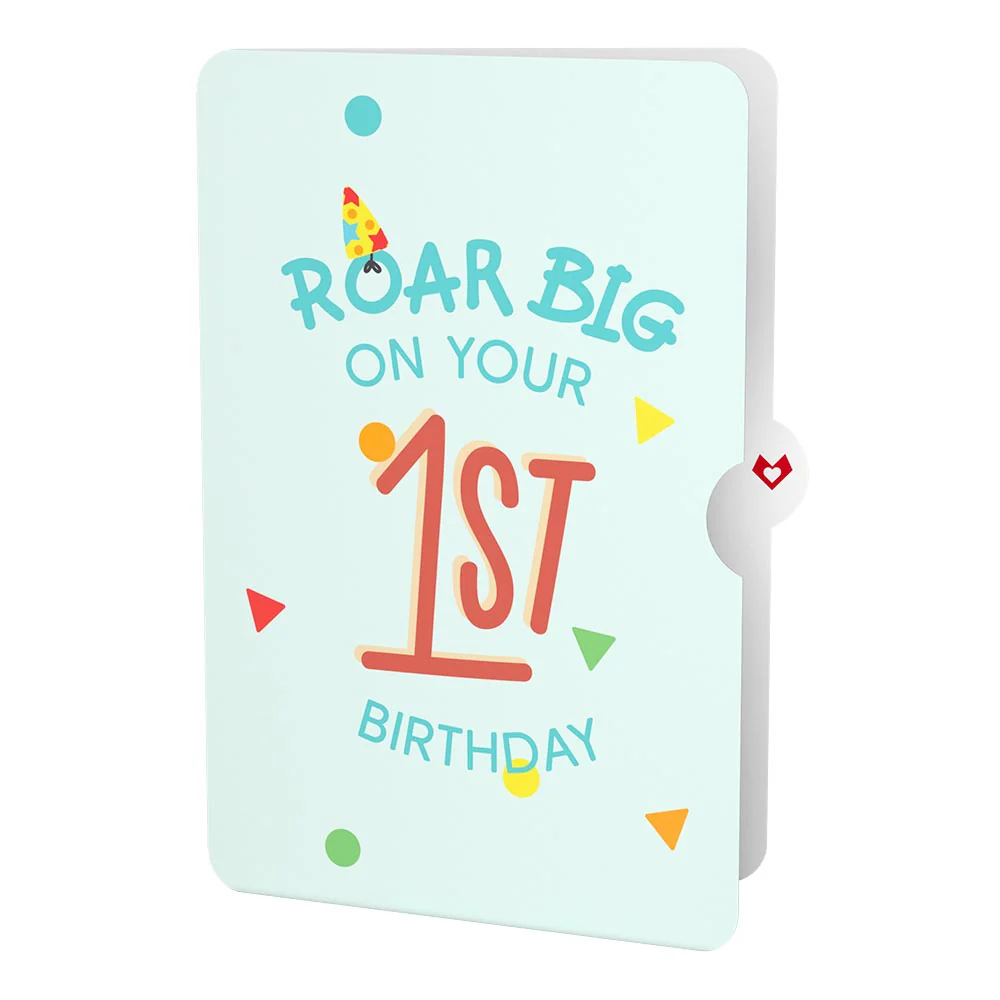 Dinosaurs 1st Birthday Pop-Up Card and Sentiment Set - Image 4