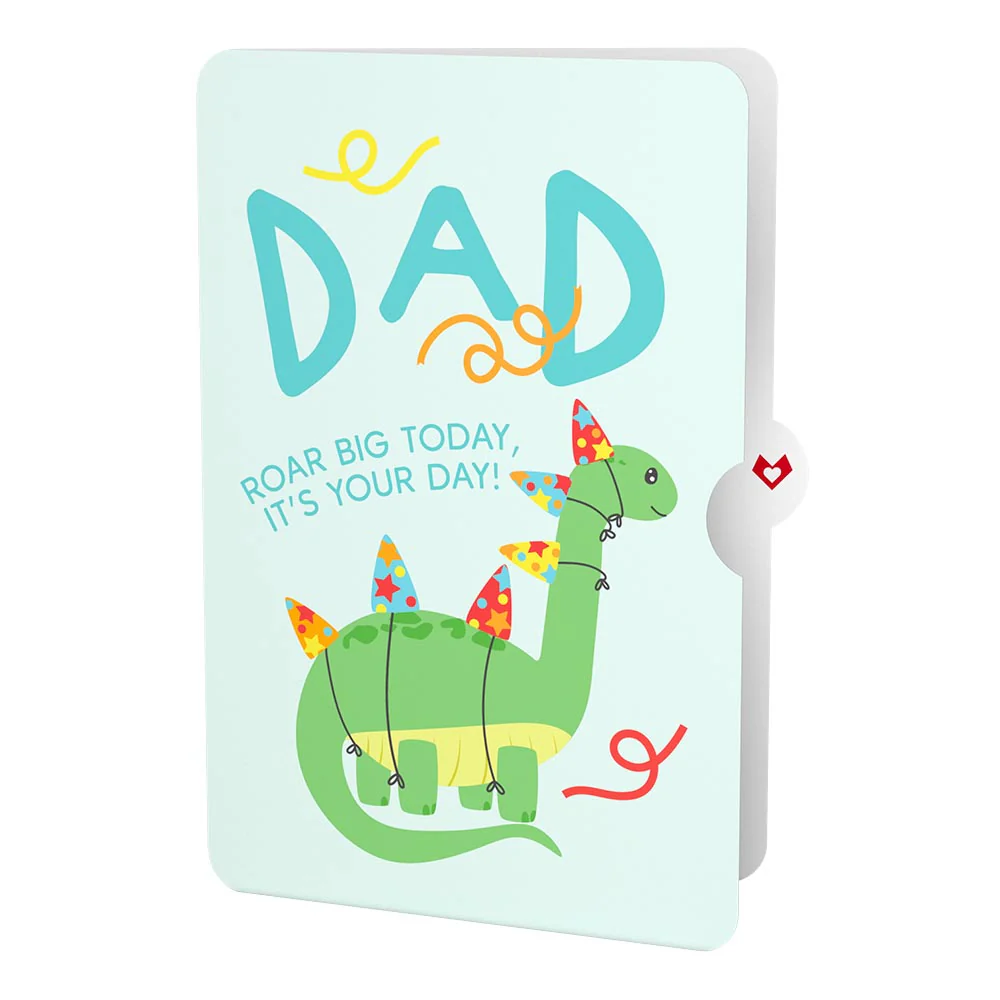 Dinosaurs Birthday Pop-Up Card and Sentiment Set for Dad - Image 4