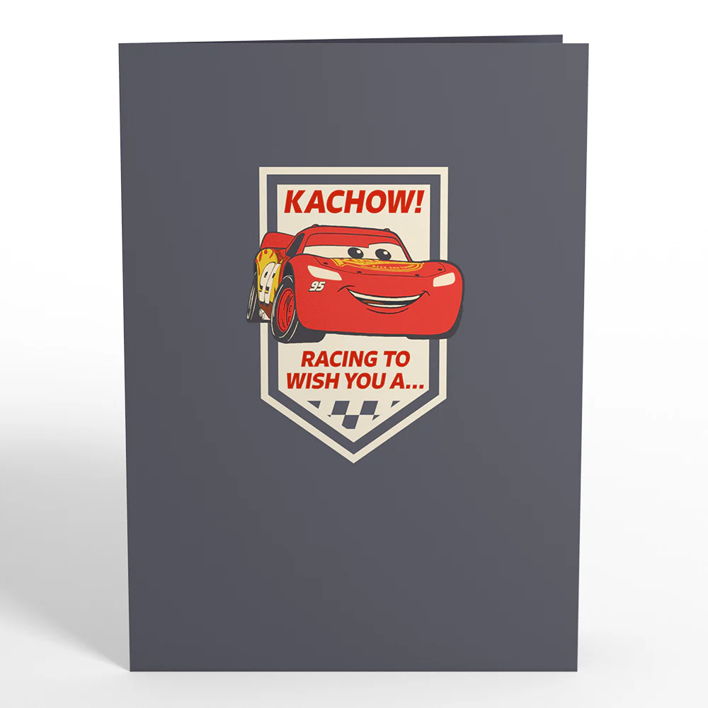 Disney and Pixar Cars Lightning McQueen Kachow! Birthday Pop-Up Card - Image 4