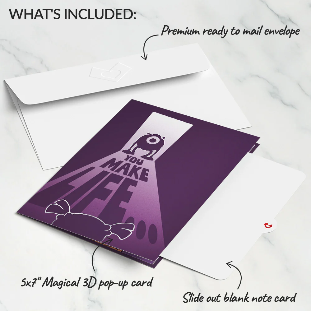 Disney and Pixar Monsters Inc. You Make Life a Scream Pop-Up Card - Image 6