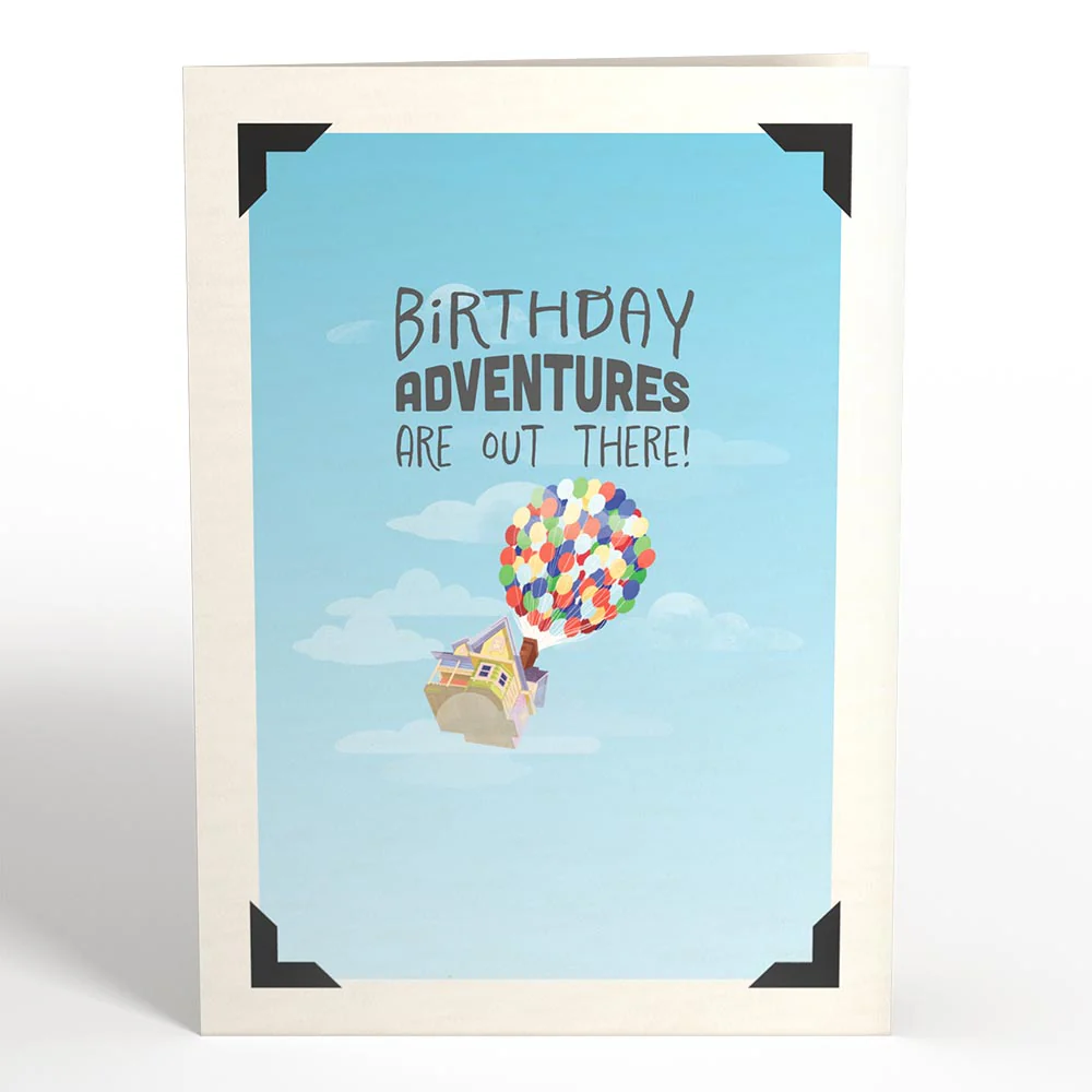 Disney and Pixar Up Birthday Adventures Pop-Up Card & Bouquet Bundle - Image 4