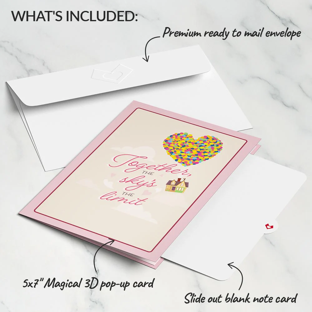 Disney and Pixar Up Carl & Ellie Pop-Up Card - Image 5
