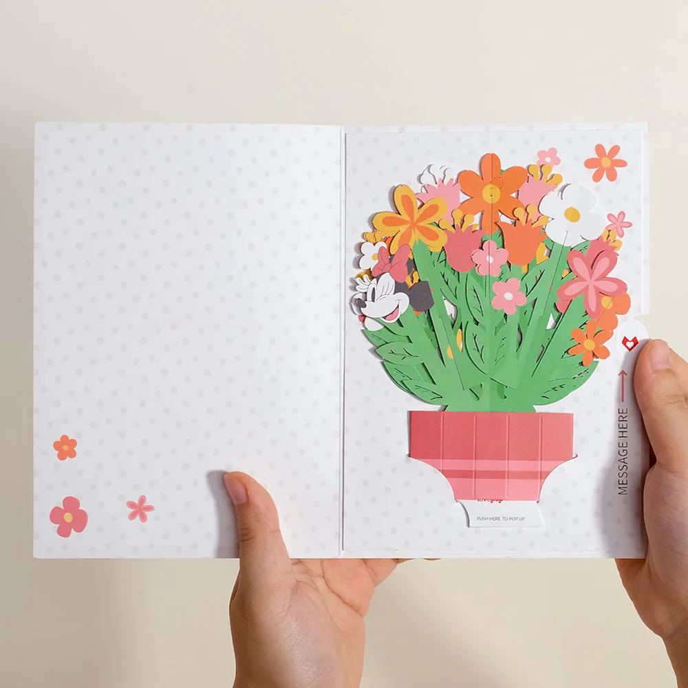 Disney’s Minnie Mouse Mother’s Day Card with Mini Bouquet - Image 3