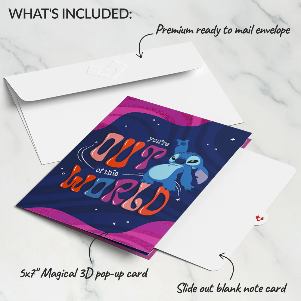 Disney’s Stitch You’re Out of This World Pop-Up Card - Image 5