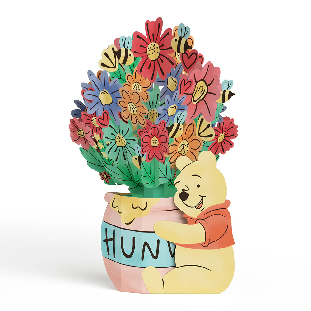 Disney’s Winnie the Pooh Pop-Up Card & Flower Buds Bouquet Bundle - Image 7