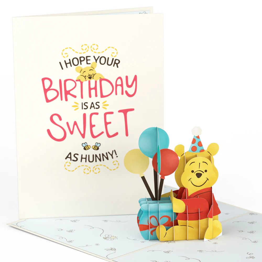 Disney’s Winnie the Pooh Sweet as Hunny Birthday Pop-Up Card