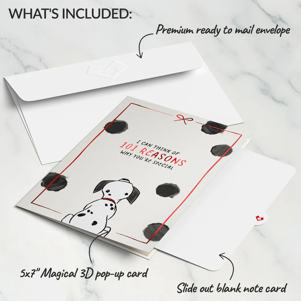 Disney's 101 Dalmatians 101 Reasons Why You're Special Pop-Up Card - Image 5