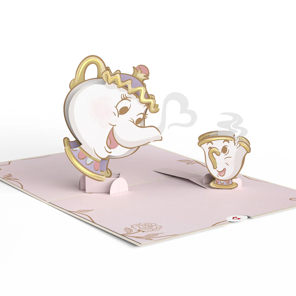 Disney's Beauty and the Beast Potts of Love Pop-Up Card - Image 3