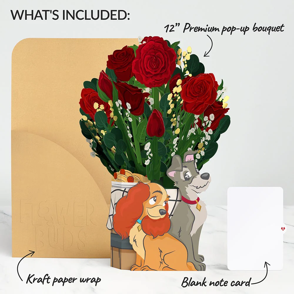 Disney's Lady and the Tramp Flower Buds Bouquet - Image 6
