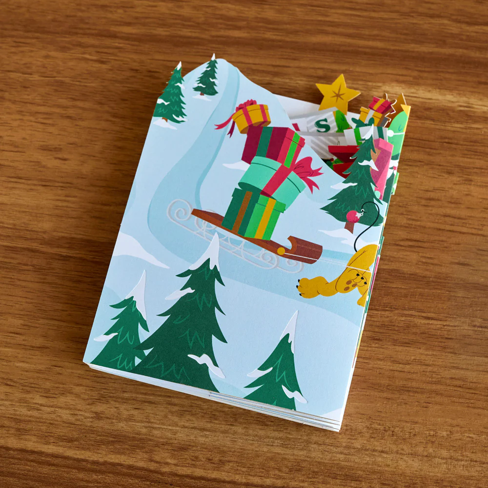 Disney's Mickey & Friends Merry Christmas Loooooong Card™ (Expands to 2 feet) - Image 2