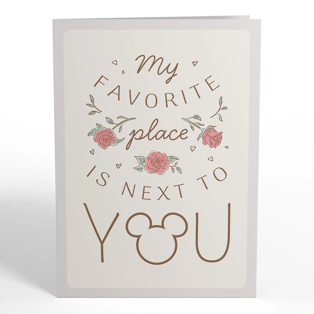 Disney's Mickey & Minnie Mouse My Favorite Place Is Next to You Pop-Up Card - Image 4