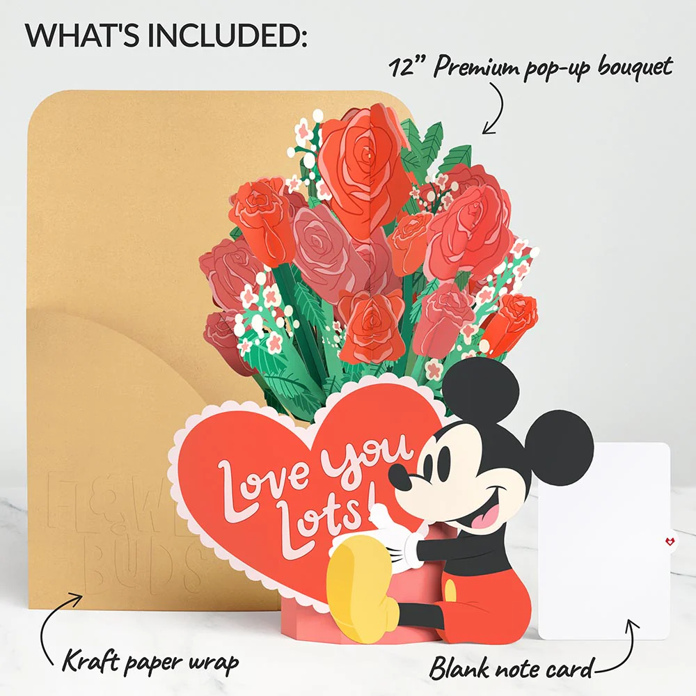 Disney's Mickey Mouse Love You Lots Flower Buds Bouquet - Image 6