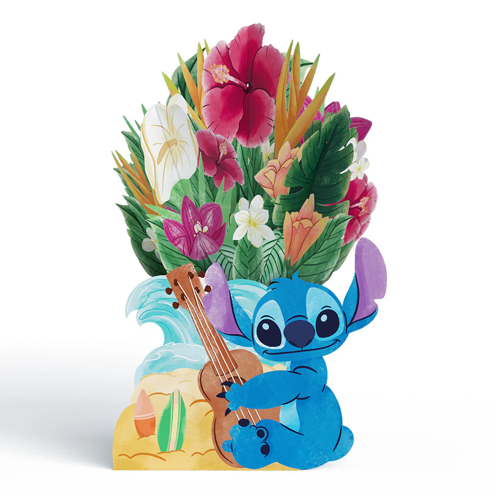 Disney's Stitch Mother’s Day Pop-Up Card & Flower Buds Bouquet Bundle - Image 7