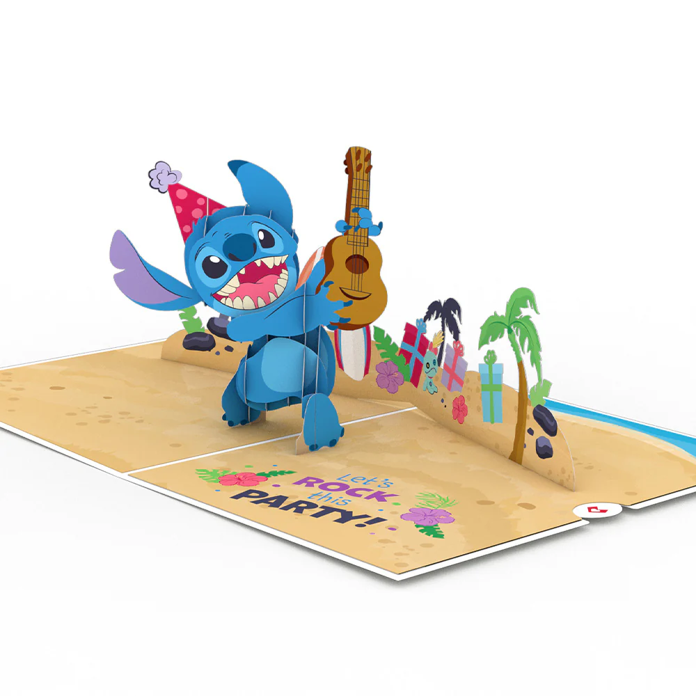 Disney's Stitch Rockin' Birthday Pop-Up Card - Image 4