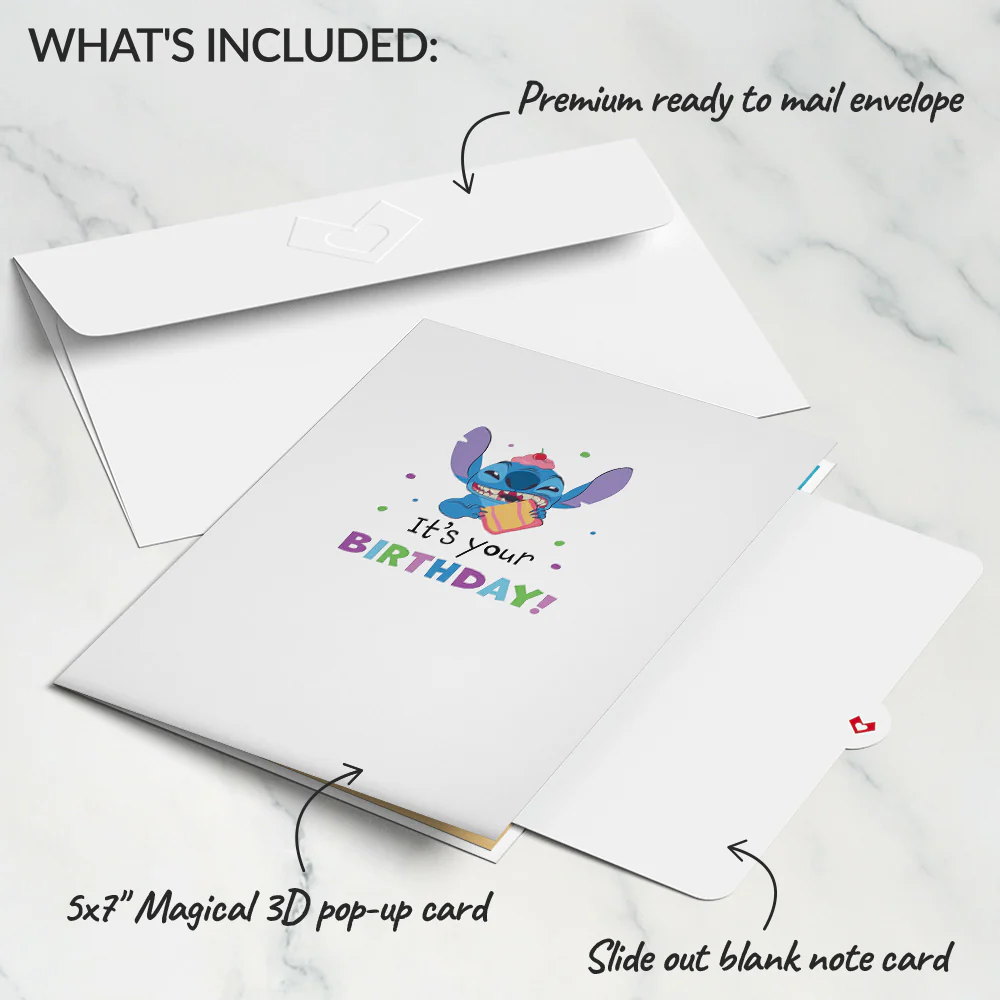 Disney's Stitch Rockin' Birthday Pop-Up Card - Image 6