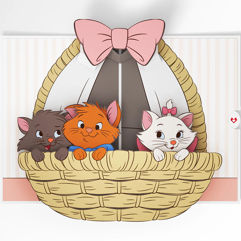 Disney's The Aristocats You're the Cat's Meow Pop-Up Card - Image 3