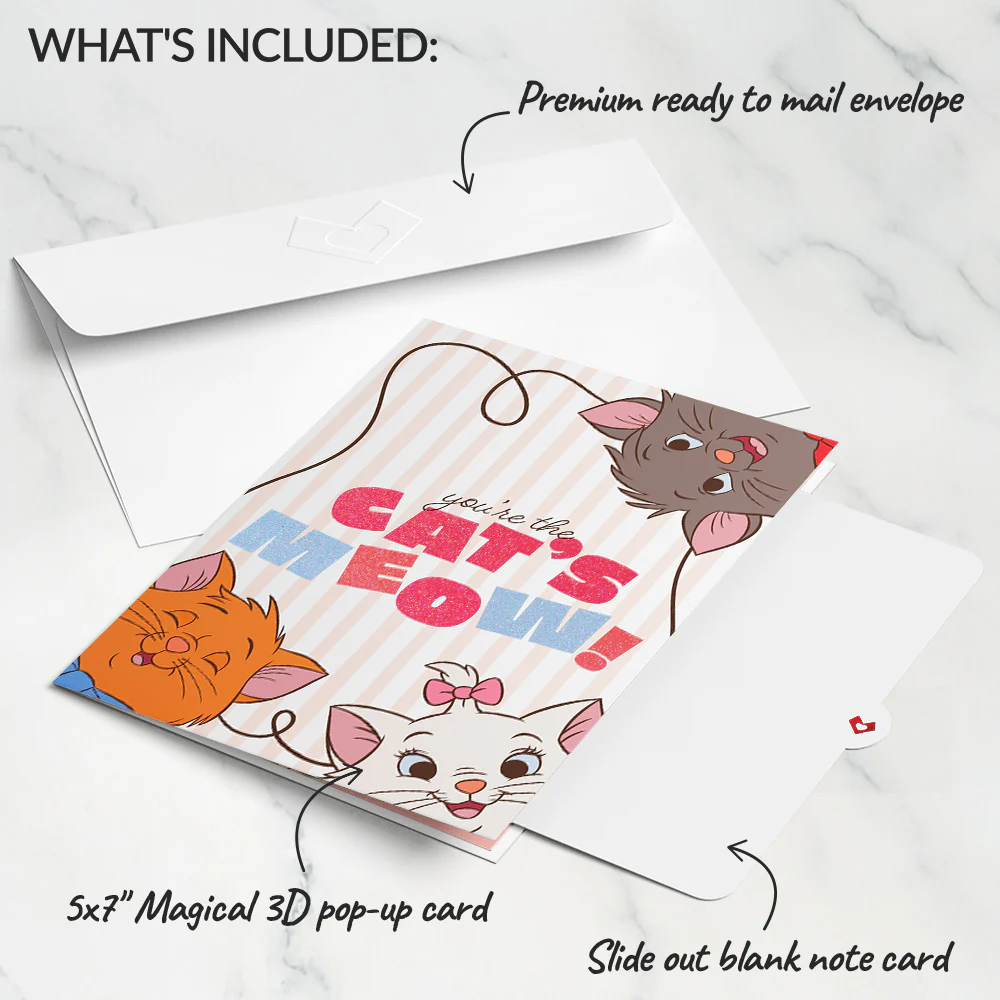 Disney's The Aristocats You're the Cat's Meow Pop-Up Card - Image 5