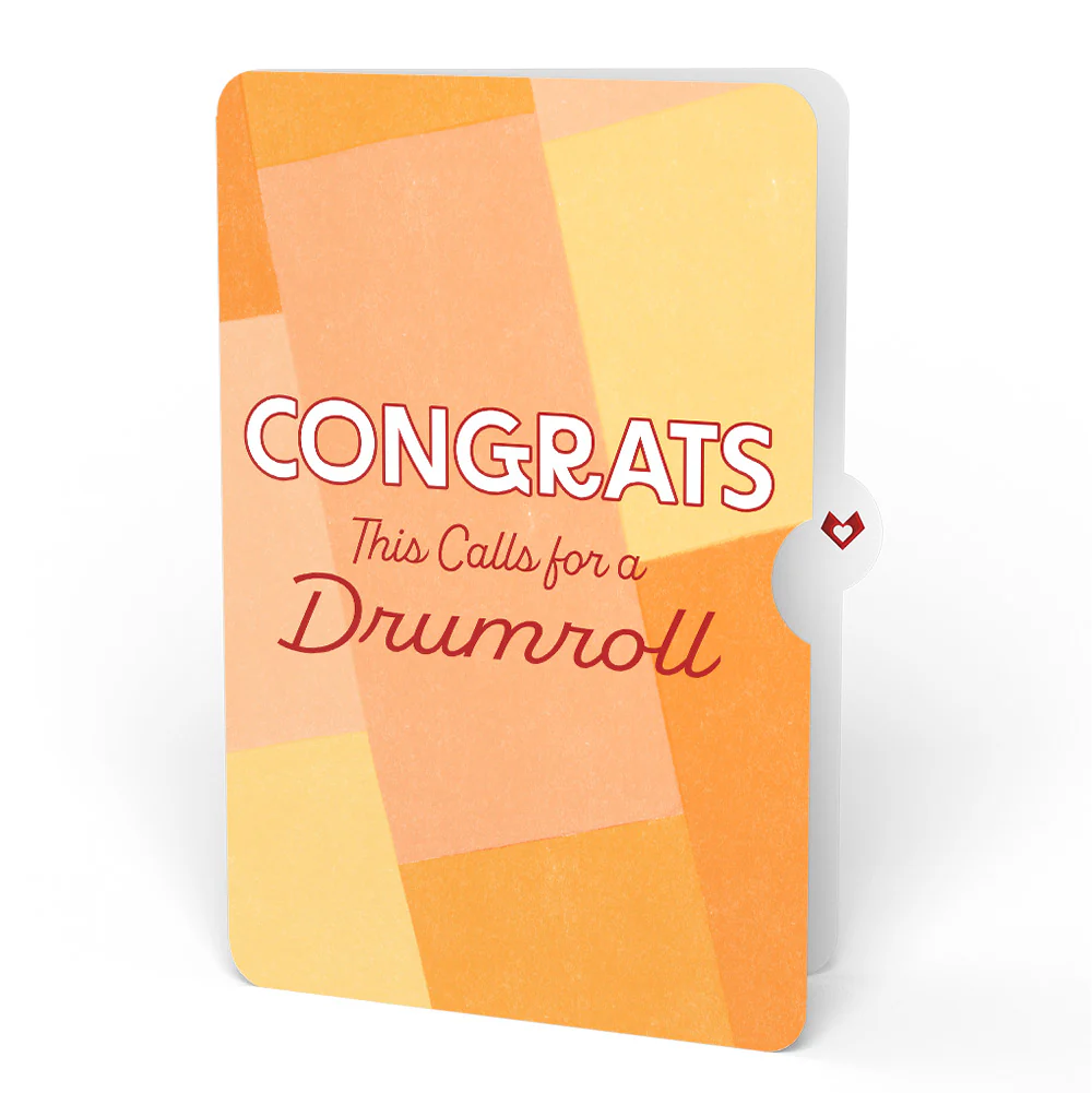 Drum Kit Congratulations Pop-Up Card and Sentiment Set - Image 4