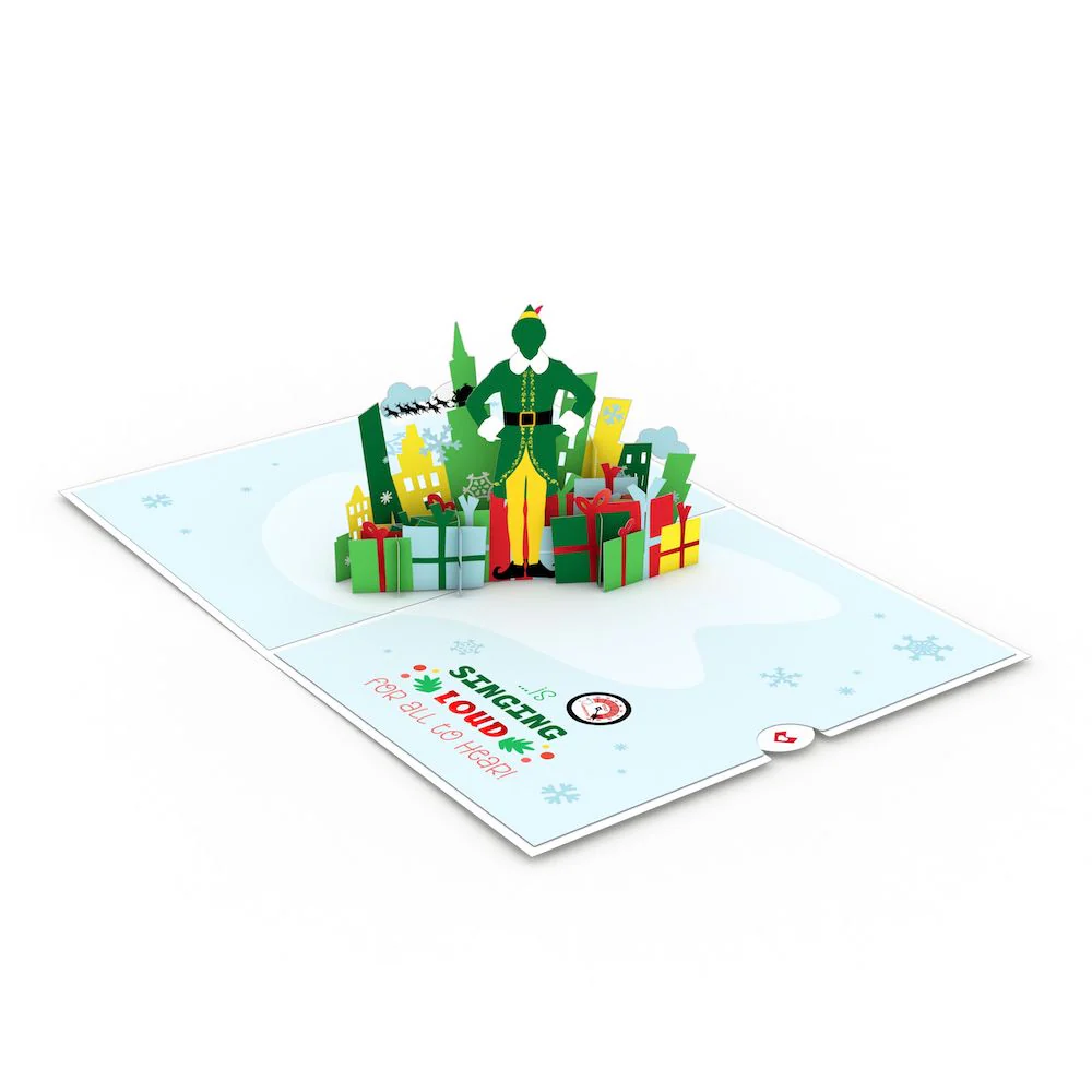 Elf Christmas Cheer Pop-Up Card - Image 3
