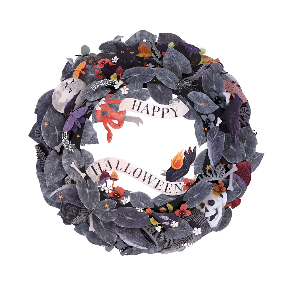 Enchantingly Eerie Halloween Wreath and Sentiment Set for Coworker - Image 3