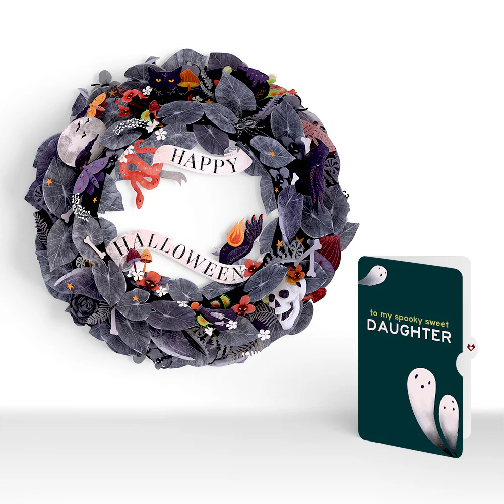 Enchantingly Eerie Halloween Wreath and Sentiment Set for Daughter