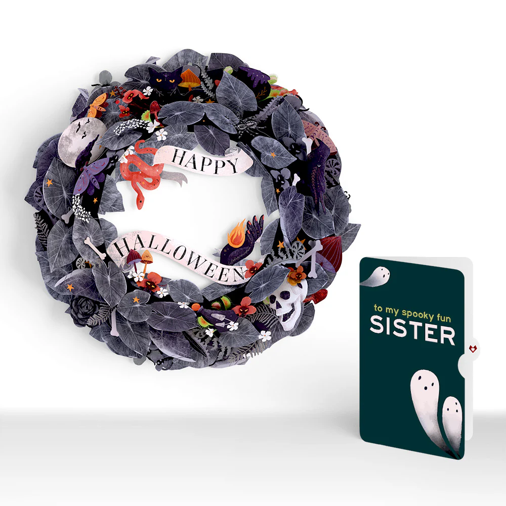 Enchantingly Eerie Halloween Wreath and Sentiment Set for Sister