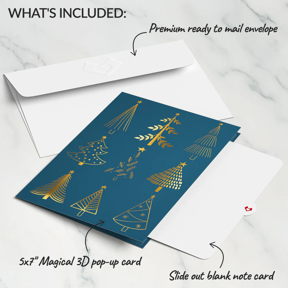 Evergreen Elegance Pop-Up Card - Image 5