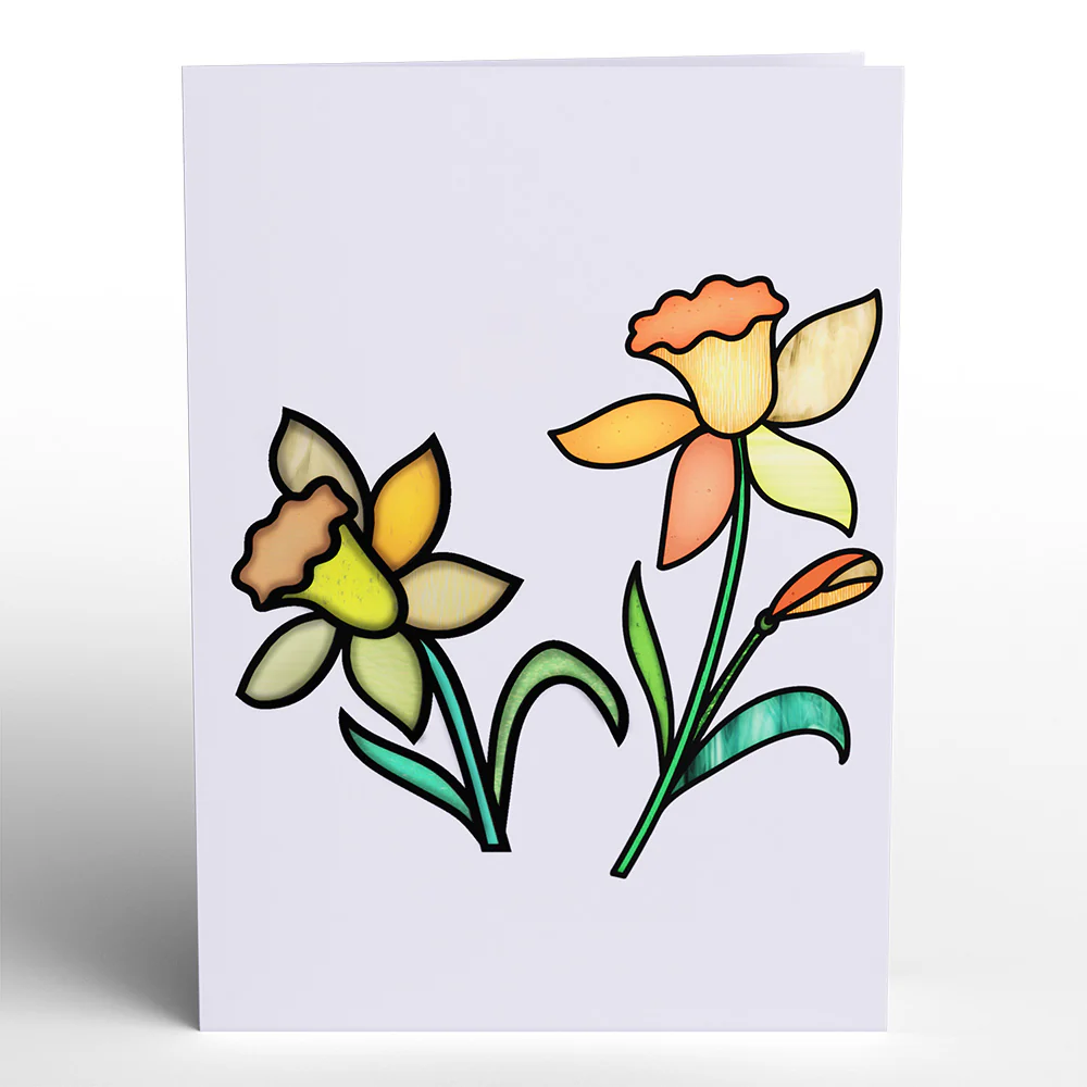 Everlasting Daffodil Suncatcher Card - Image 5