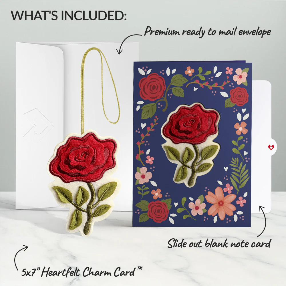 Everlasting Rose HeartFelt Charm Card™ - Image 8