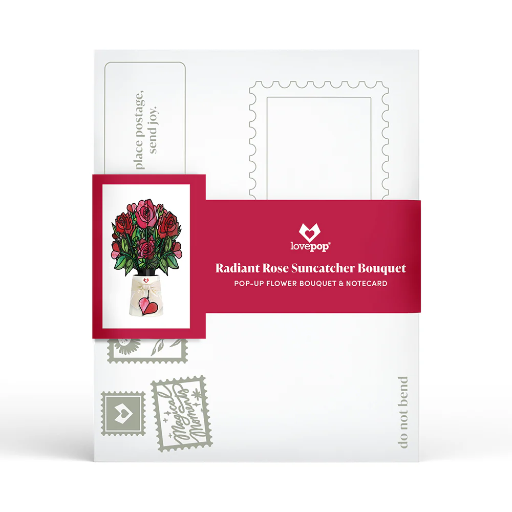 Everlasting Rose HeartFelt Charm Card™ & Suncatcher Bouquet Bundle - Image 8