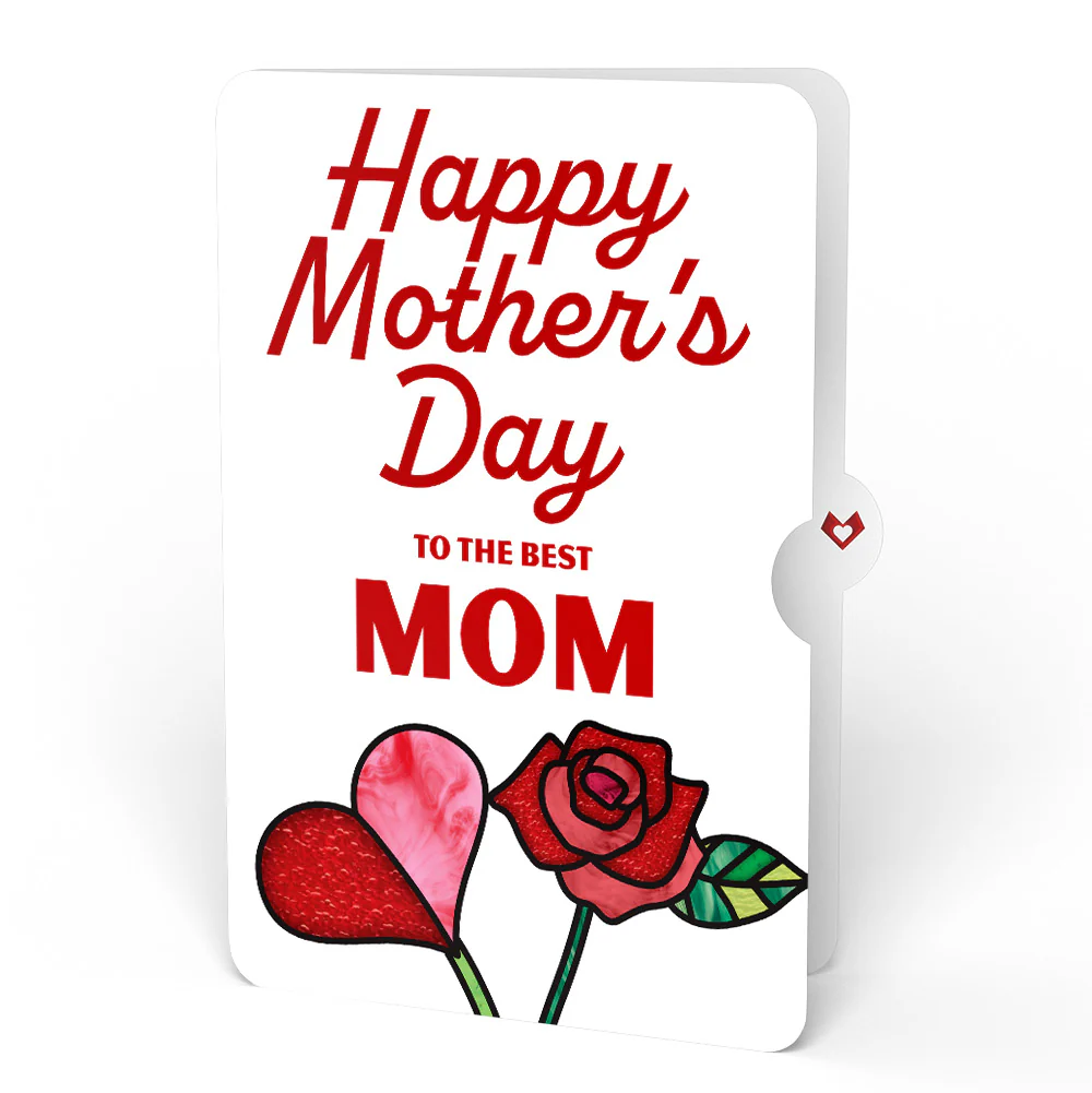 Everlasting Rose Mother’s Day HeartFelt Charm Card™ and Sentiment Set for Mom - Image 4