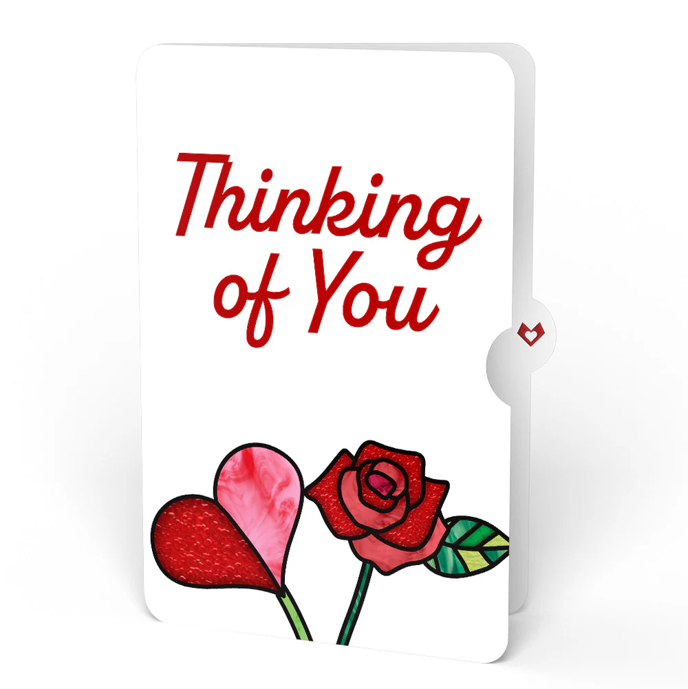 Everlasting Rose Thinking of You HeartFelt Charm Card™ and Sentiment Set - Image 4