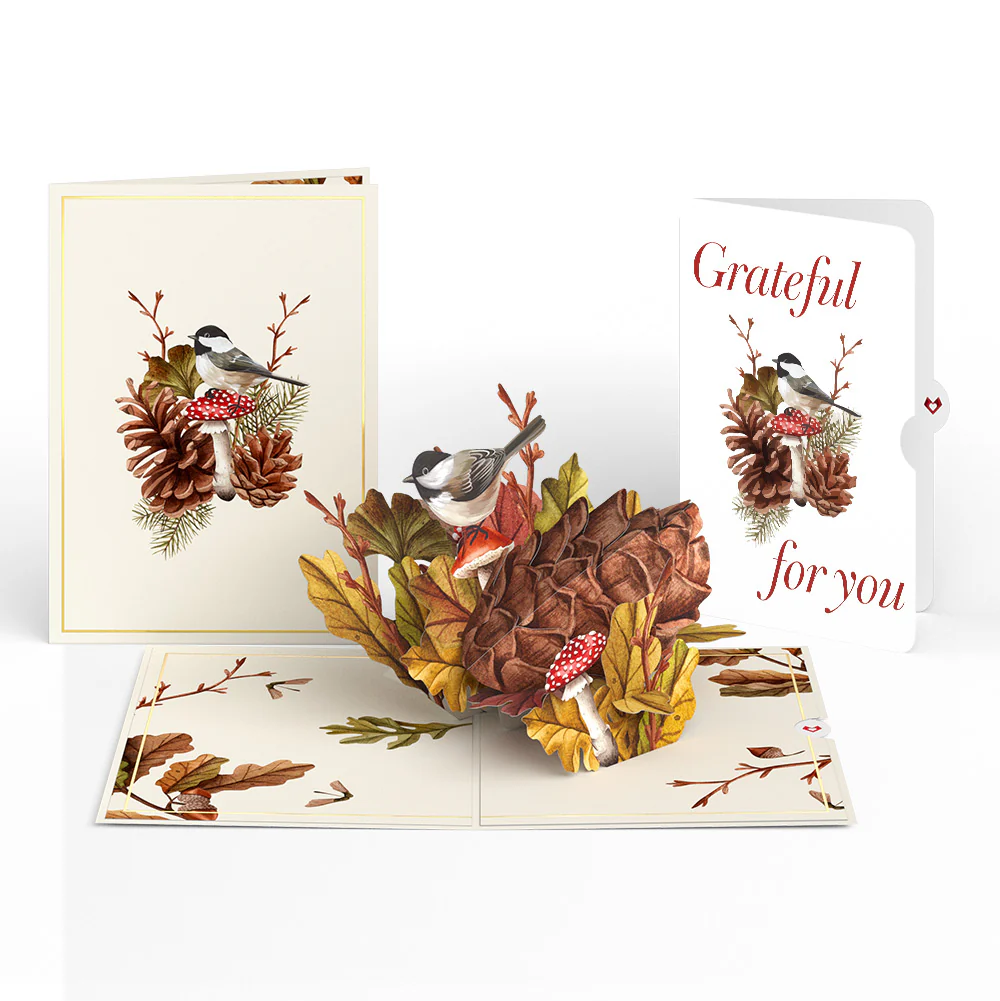Fall Forest Floor Appreciation Pop-Up Card and Sentiment Set