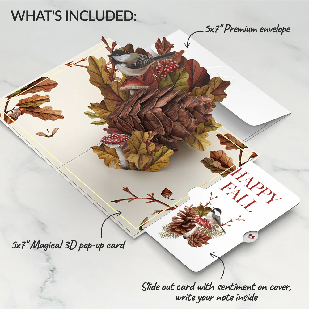 Fall Forest Floor Pop-Up Card and Sentiment Set - Image 2
