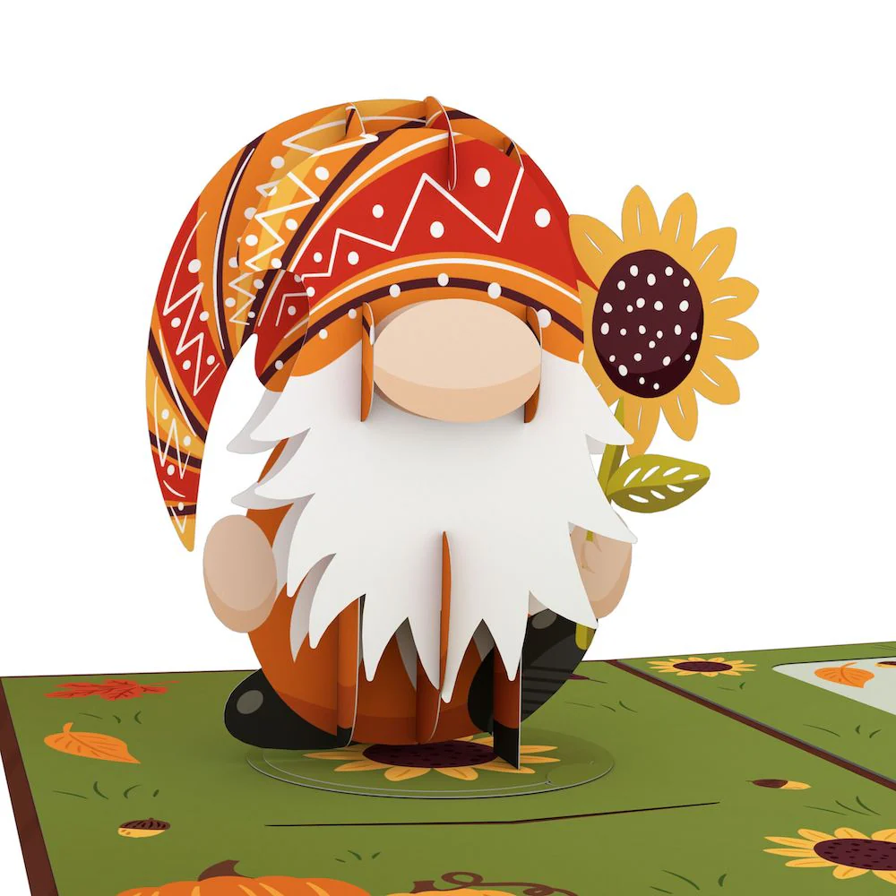 Fall Gnome Card with Pop-Up Gift - Image 3