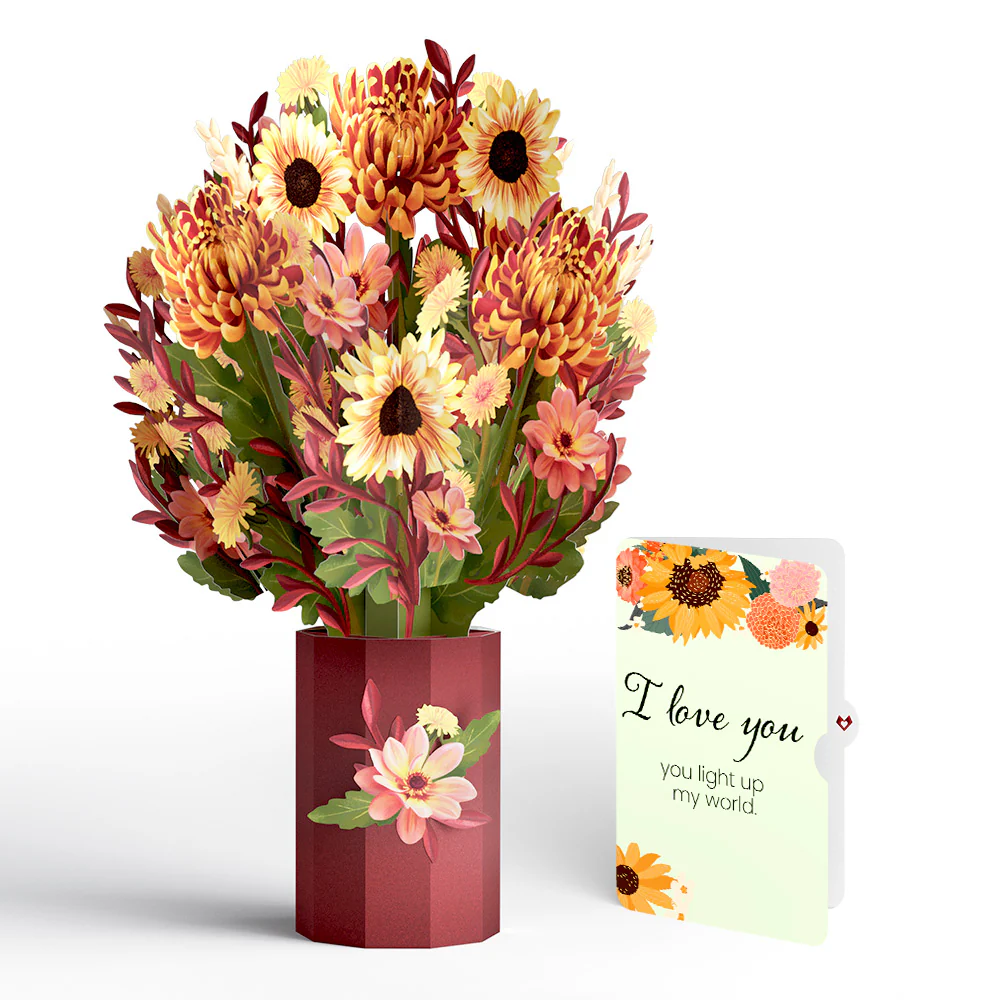 Fall Sunshine Love Bouquet and Sentiment Set
