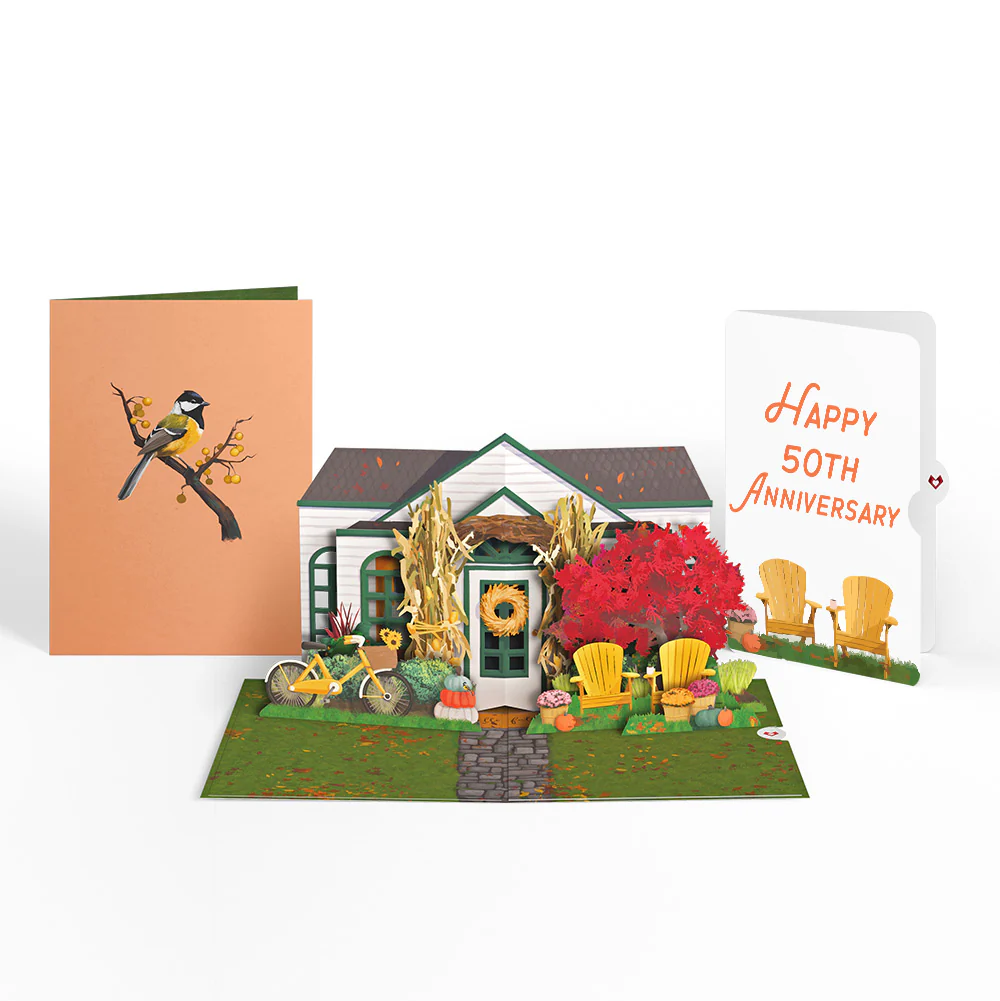 Fall Welcome 50th Anniversary Pop-Up Card and Sentiment Set