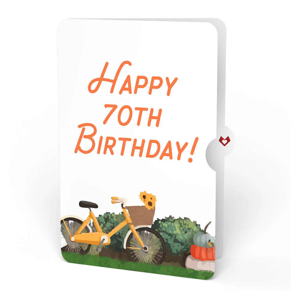 Fall Welcome 70th Birthday Pop-Up Card and Sentiment Set - Image 4