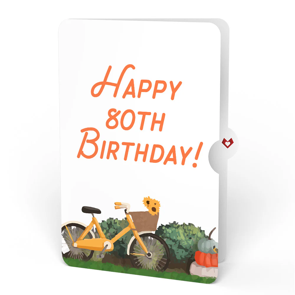 Fall Welcome 80th Birthday Pop-Up Card and Sentiment Set - Image 4