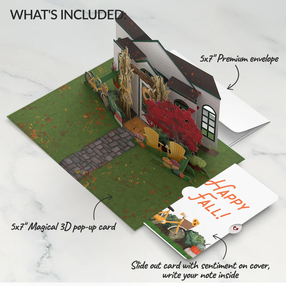 Fall Welcome Pop-Up Card and Sentiment Set - Image 2