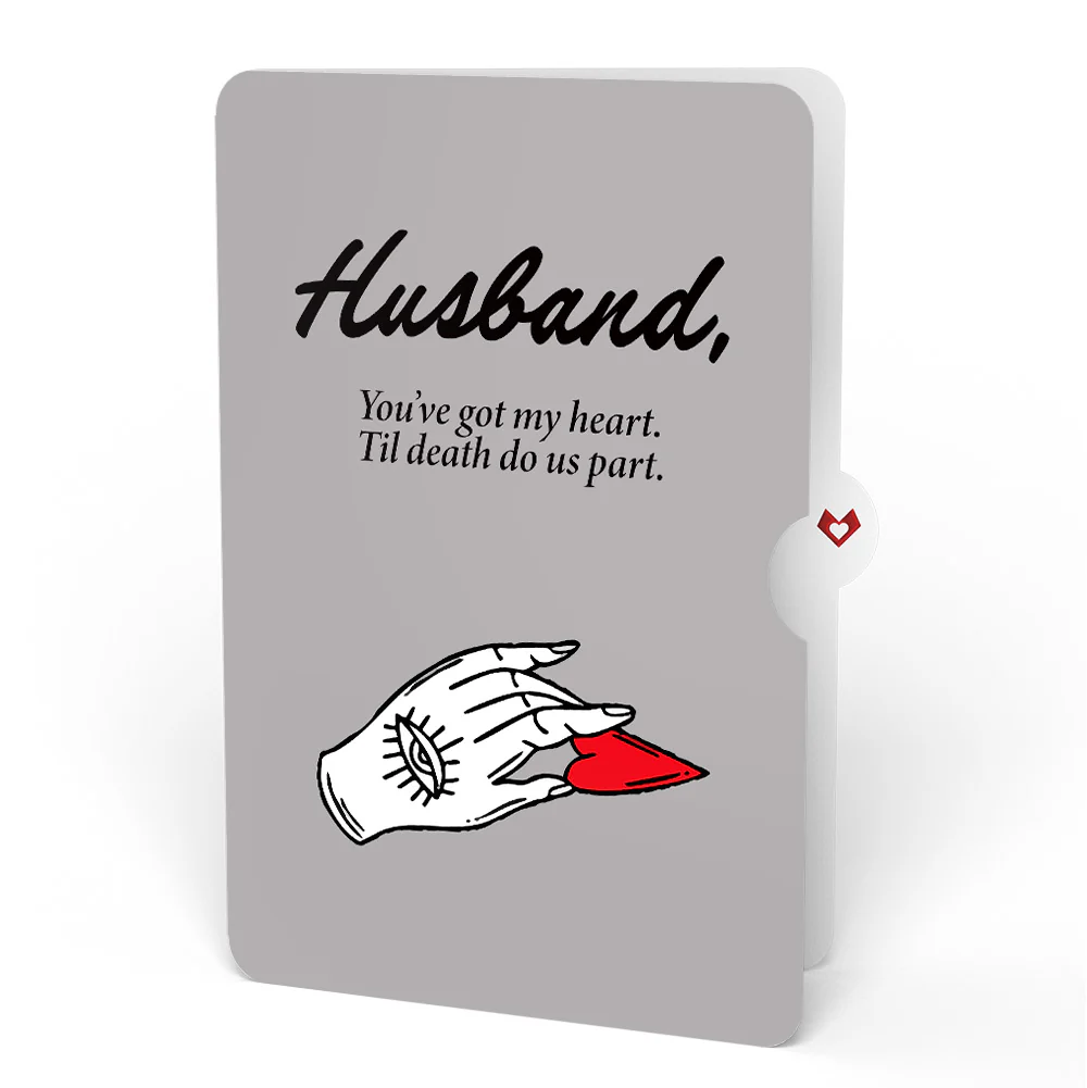 Fatally Yours Love Pop-Up Card and Sentiment Set for Husband - Image 4