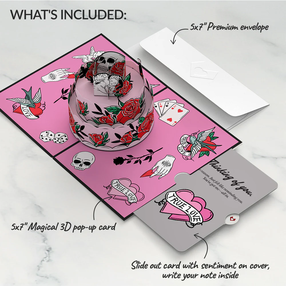 Fatally Yours Thinking of You Pop-Up Card and Sentiment Set - Image 2