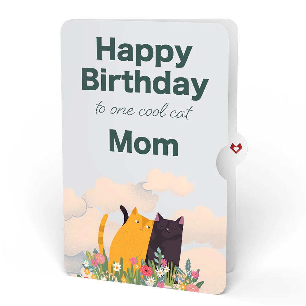 Feline Fancy Birthday Glitter Bouquet and Sentiment Set for Mom - Image 4