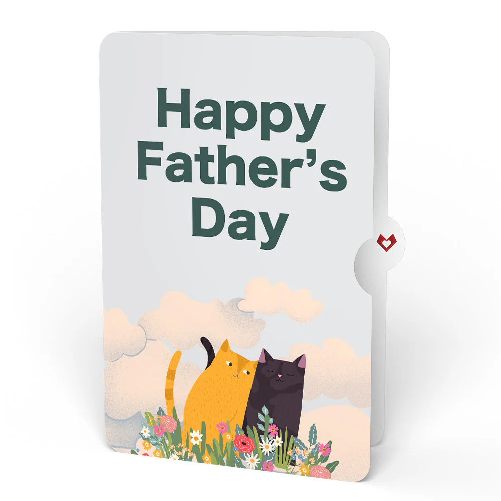 Feline Fancy Father’s Day Glitter Bouquet and Sentiment Set for Dad - Image 4