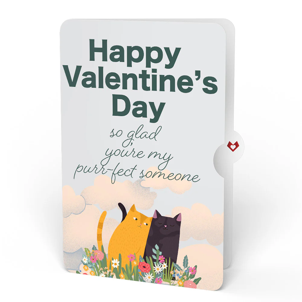 Feline Fancy Valentine Glitter Bouquet and Sentiment Set - Image 4