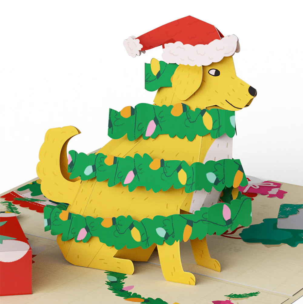 Feliz Naughty Dog Christmas Pop-Up Card and Sentiment Set for Mom - Image 3