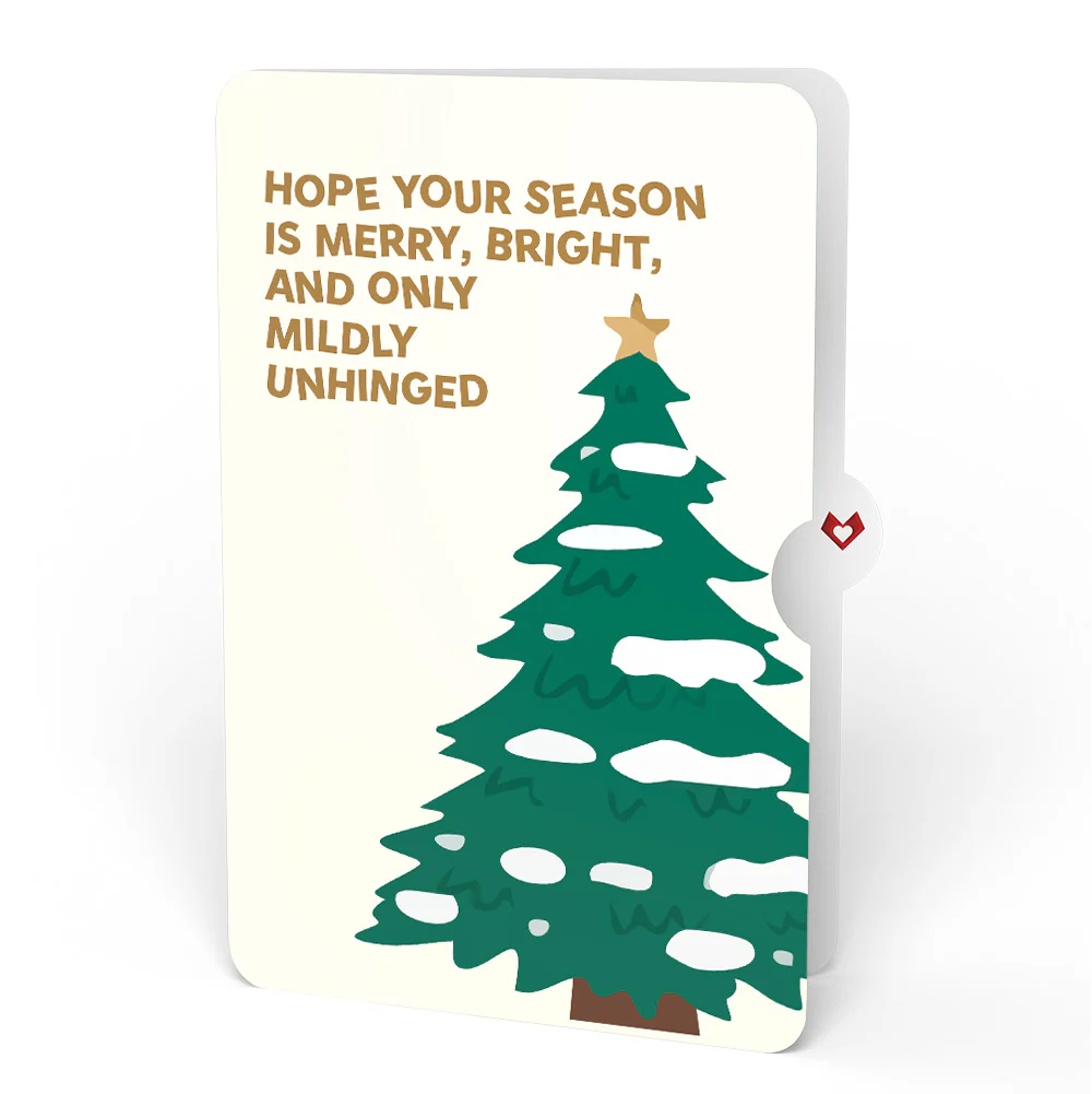 Festive Christmas Tree Pop-Up Card and Blessing Sentiment Set - Image 4